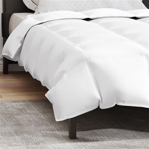 Grote foto vidaxl dekens duvets wit 155 x 220 cm dons huis en inrichting bedden
