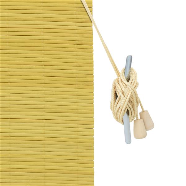 Grote foto vidaxl raamrolgordijnen shutters anders geel bamboe huis en inrichting gordijnen en lamellen