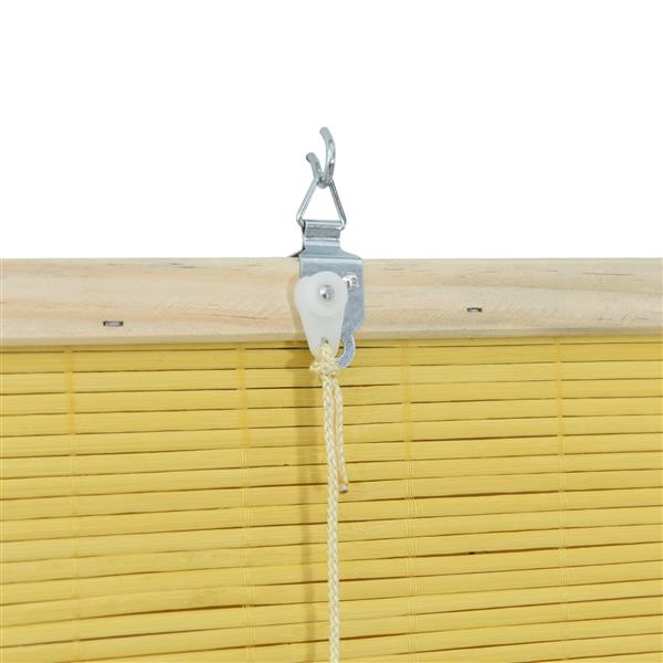 Grote foto vidaxl raamrolgordijnen shutters anders geel bamboe huis en inrichting gordijnen en lamellen