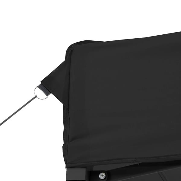 Grote foto vidaxl partytent inklapbaar pop up met 2 zijwanden zwart tuin en terras overige tuin en terras