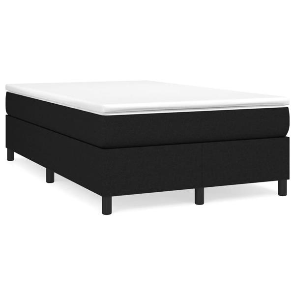 Grote foto vidaxl bedframe zonder matras 120x200 cm stof zwart antiek en kunst stoelen en banken