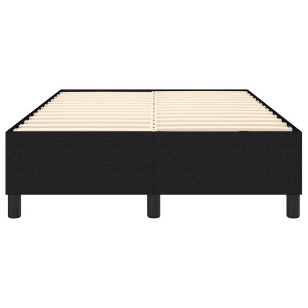 Grote foto vidaxl bedframe zonder matras 120x200 cm stof zwart antiek en kunst stoelen en banken