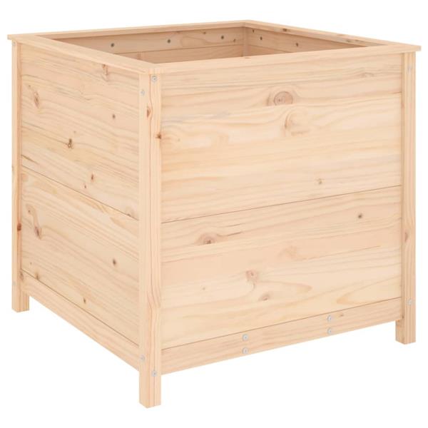 Grote foto vidaxl plantenbak 82 5x82 5x78 cm massief grenenhout tuin en terras overige tuin en terras