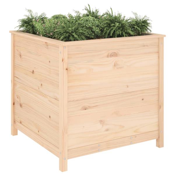 Grote foto vidaxl plantenbak 82 5x82 5x78 cm massief grenenhout tuin en terras overige tuin en terras