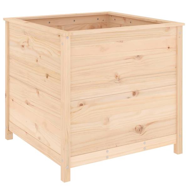 Grote foto vidaxl plantenbak 82 5x82 5x78 cm massief grenenhout tuin en terras overige tuin en terras