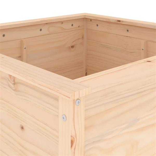 Grote foto vidaxl plantenbak 82 5x82 5x78 cm massief grenenhout tuin en terras overige tuin en terras