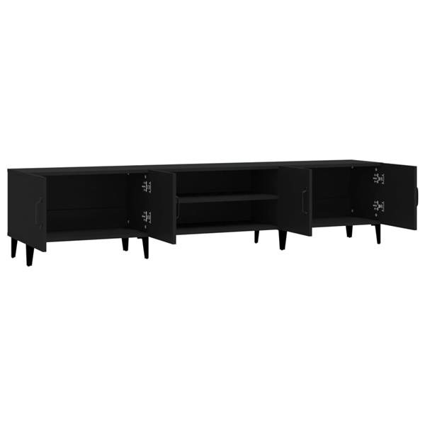 Grote foto vidaxl tv meubel 180x31 5x40 cm bewerkt hout zwart huis en inrichting overige