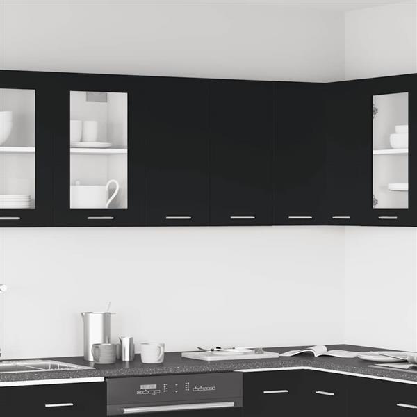 Grote foto vidaxl hangkast lyon 60x31x60 cm bewerkt hout zwart huis en inrichting keukens
