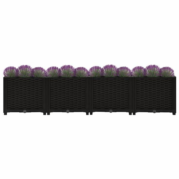 Grote foto vidaxl plantenbak verhoogd 160x40x38 cm polypropyleen tuin en terras overige tuin en terras