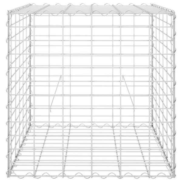 Grote foto vidaxl gabion plantenbak verhoogd kubus 60x60x60 cm staaldraad tuin en terras overige tuin en terras