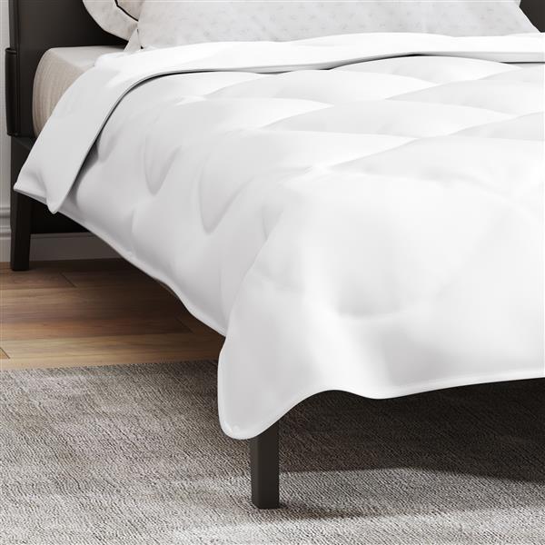 Grote foto vidaxl dekens duvets wit 155 x 200 cm microvezel huis en inrichting bedden