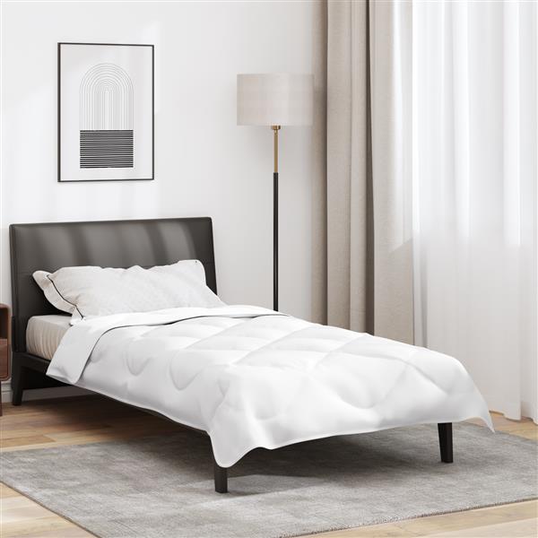 Grote foto vidaxl dekens duvets wit 155 x 200 cm microvezel huis en inrichting bedden