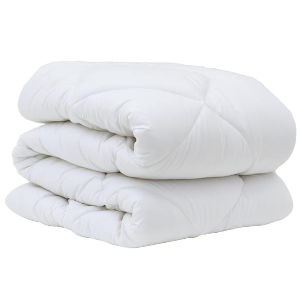 Grote foto vidaxl dekens duvets wit 155 x 200 cm microvezel huis en inrichting bedden