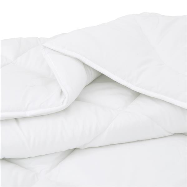 Grote foto vidaxl dekens duvets wit 155 x 200 cm microvezel huis en inrichting bedden