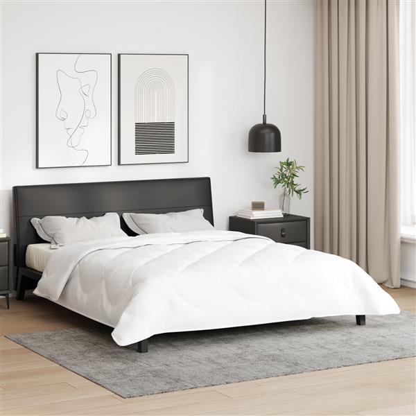 Grote foto vidaxl dekens duvets wit 240 x 260 cm microvezel huis en inrichting bedden