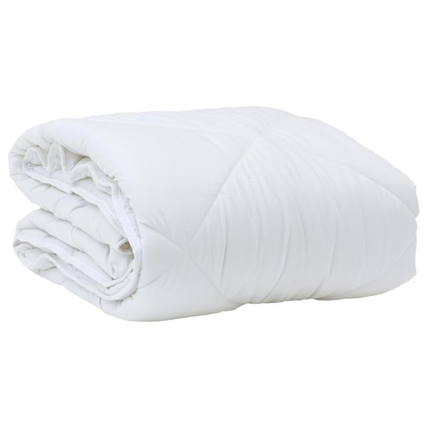 Grote foto vidaxl dekens duvets wit 140 x 200 cm microvezel huis en inrichting bedden