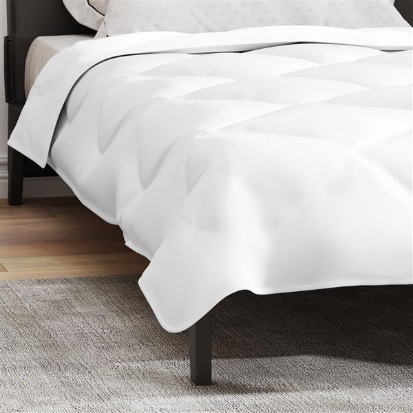 Grote foto vidaxl dekens duvets wit 140 x 200 cm microvezel huis en inrichting bedden