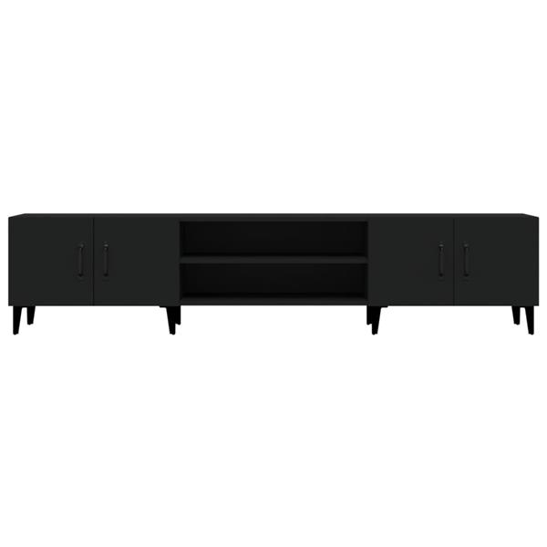 Grote foto vidaxl tv meubel 180x31 5x40 cm bewerkt hout zwart huis en inrichting overige