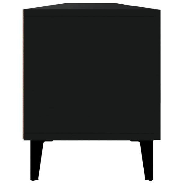 Grote foto vidaxl tv meubel 180x31 5x40 cm bewerkt hout zwart huis en inrichting overige