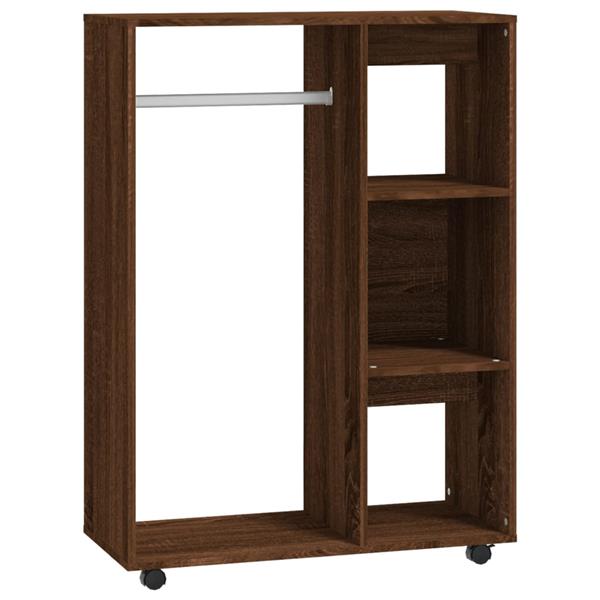 Grote foto vidaxl kledingkast 80x40x110 cm bewerkt hout bruin eikenkleur huis en inrichting overige