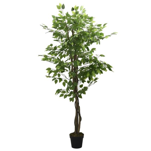 Grote foto vidaxl kunstplant ficus 1008 bladeren 180 cm groen tuin en terras sierplanten