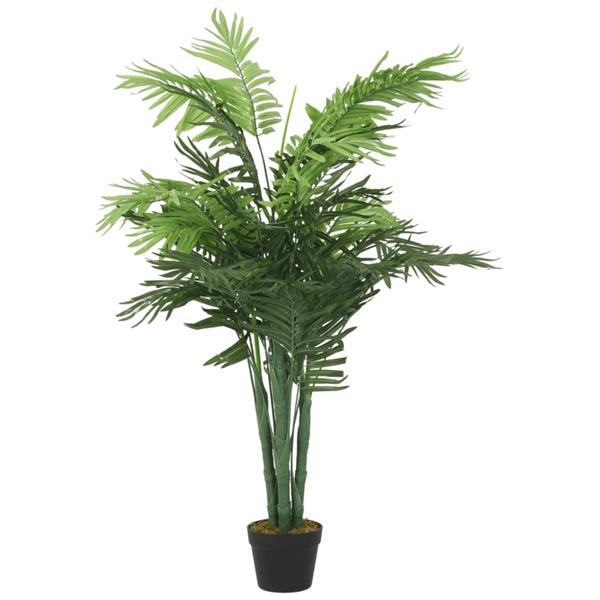 Grote foto vidaxl kunstplant palmboom 28 bladeren 120 cm groen tuin en terras sierplanten