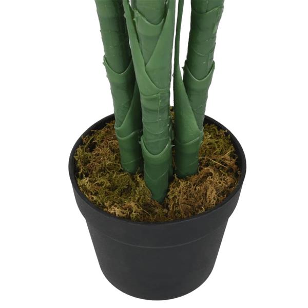 Grote foto vidaxl kunstplant palmboom 28 bladeren 120 cm groen tuin en terras sierplanten