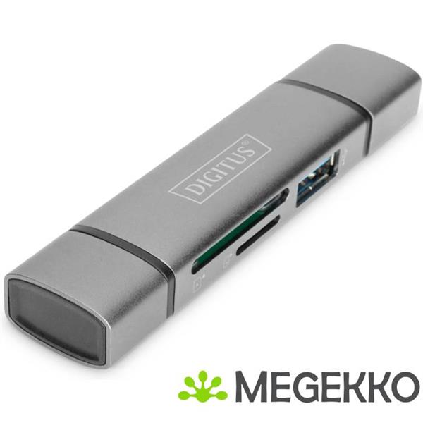 Grote foto assmann electronic da 70886 geheugenkaartlezer aluminium usb 3.2 gen 1 3.1 gen 1 type a type c computers en software netwerkkaarten routers en switches