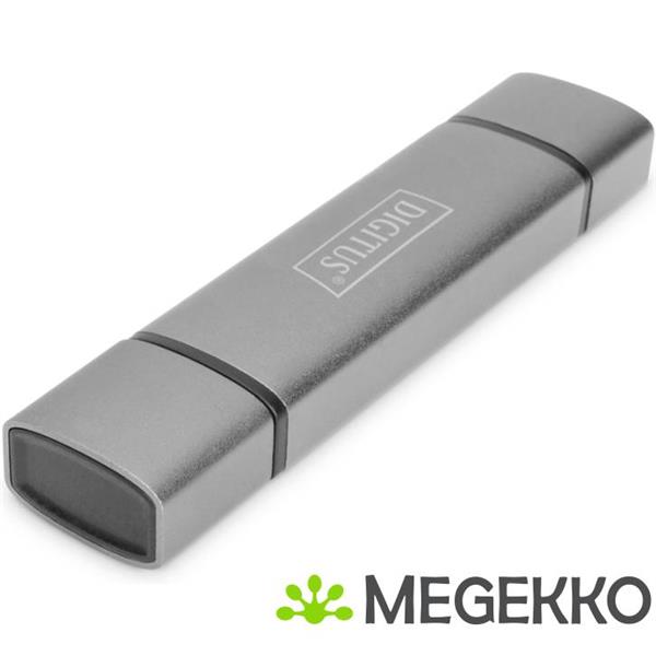 Grote foto assmann electronic da 70886 geheugenkaartlezer aluminium usb 3.2 gen 1 3.1 gen 1 type a type c computers en software netwerkkaarten routers en switches