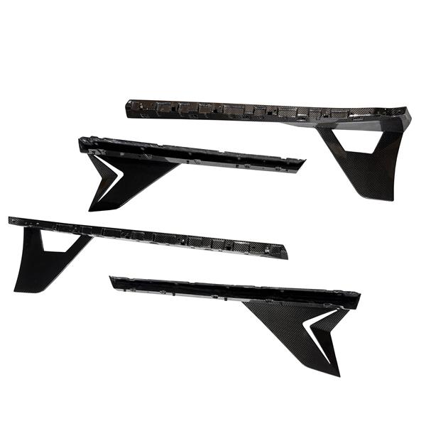 Grote foto dit betreft een set lamborghini revuelto carbon side skirt extensions auto onderdelen tuning en styling