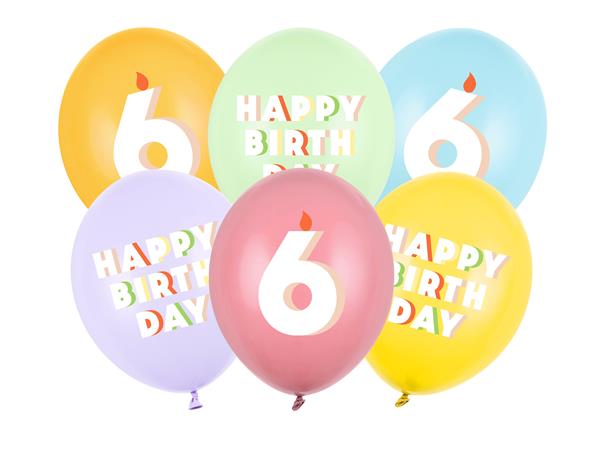 Grote foto 6 jaar ballonnen 30cm 50st verzamelen overige verzamelingen