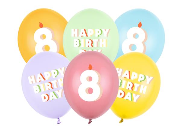Grote foto 8 jaar ballonnen 30cm 50st verzamelen overige verzamelingen