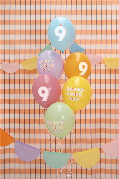 Grote foto 9 jaar ballonnen 30cm 6st verzamelen overige verzamelingen