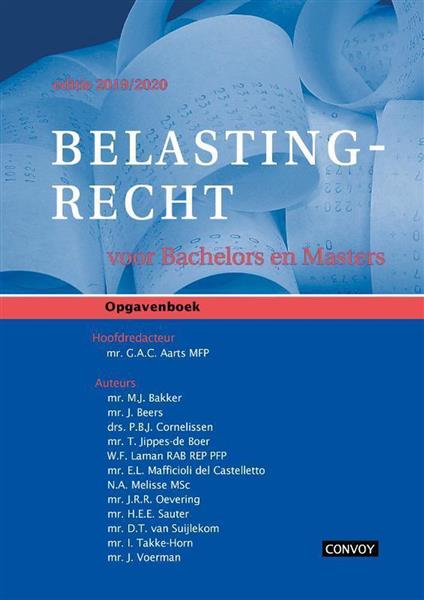 Grote foto belastingrecht bachelors masters 2019 2020 boeken wetenschap