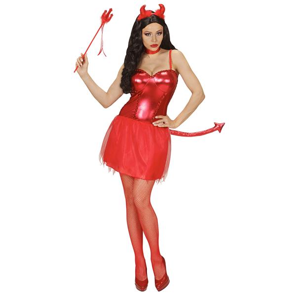 Grote foto halloween jurk rood dames duivel 3 delig verzamelen overige verzamelingen