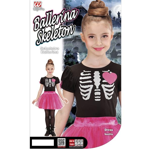 Grote foto halloween jurk zwart roze meisje skelet verzamelen overige verzamelingen