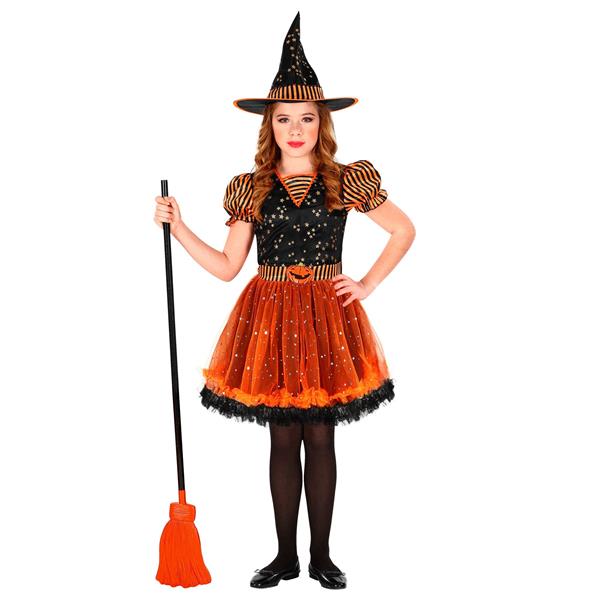 Grote foto halloween jurk zwart oranje meisje heks verzamelen overige verzamelingen