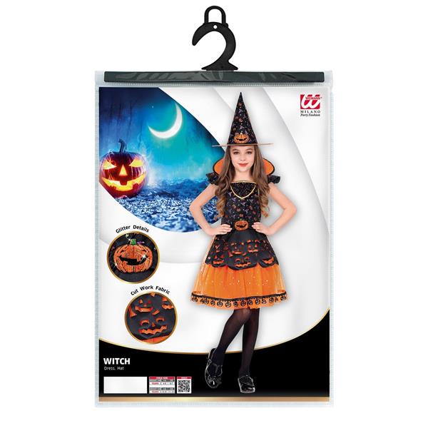 Grote foto halloween kostuum zwart oranje meisje heks verzamelen overige verzamelingen