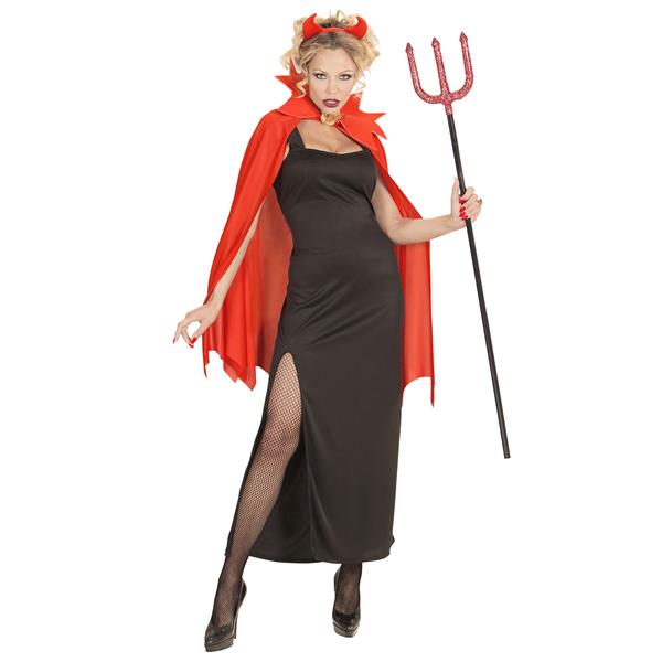 Grote foto halloween jurk rood zwart dames duivel verzamelen overige verzamelingen