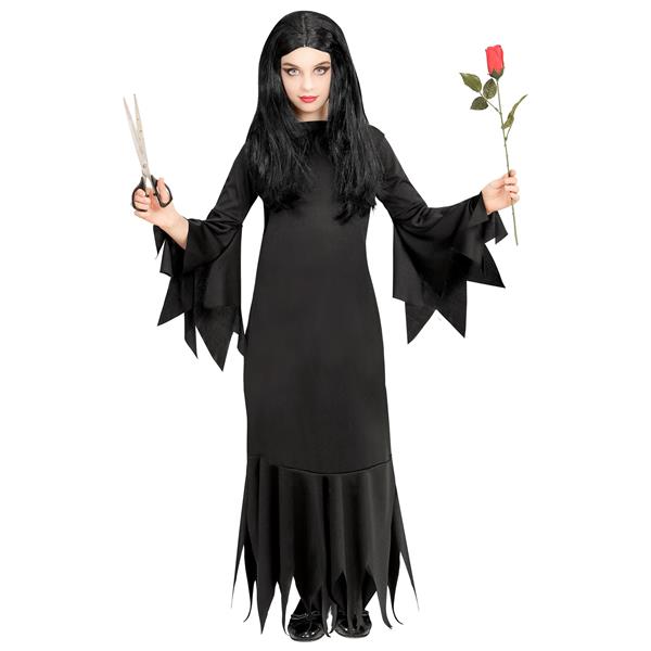 Grote foto halloween jurk zwart meisje mortisia verzamelen overige verzamelingen