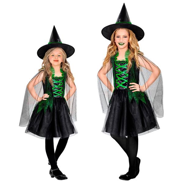 Grote foto halloween jurk zwart groen meisje heks 2 delig verzamelen overige verzamelingen