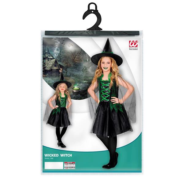 Grote foto halloween jurk zwart groen meisje heks 2 delig verzamelen overige verzamelingen