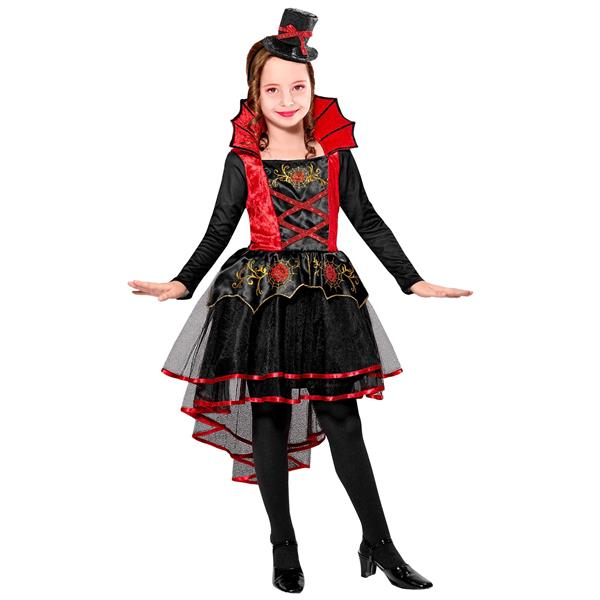 Grote foto halloween jurk rood zwart meisje vampier verzamelen overige verzamelingen