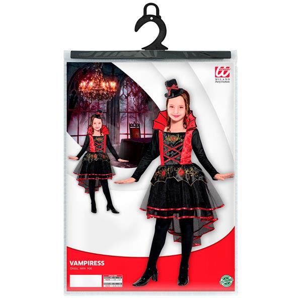 Grote foto halloween jurk rood zwart meisje vampier verzamelen overige verzamelingen