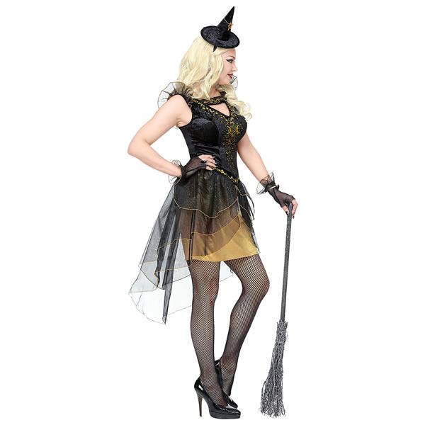 Grote foto halloween jurk zwart goud dames heks verzamelen overige verzamelingen