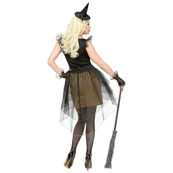 Grote foto halloween jurk zwart goud dames heks verzamelen overige verzamelingen