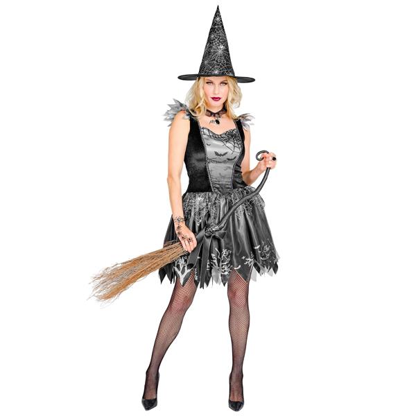 Grote foto halloween kostuum zwart zilver dames heks verzamelen overige verzamelingen