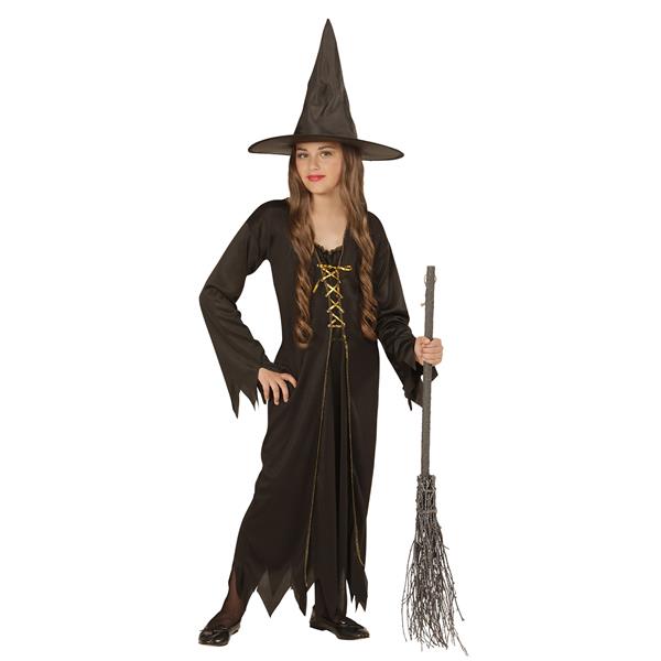 Grote foto halloween kostuum bruin kind heks verzamelen overige verzamelingen
