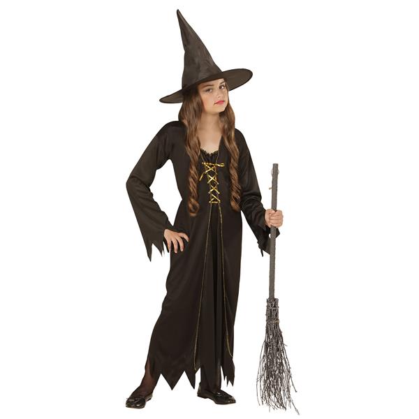 Grote foto halloween kostuum bruin kind heks verzamelen overige verzamelingen