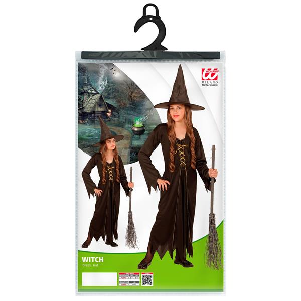 Grote foto halloween kostuum bruin kind heks verzamelen overige verzamelingen